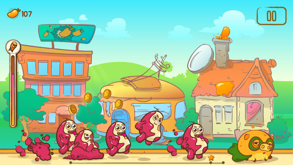 Mango Piggy Piggy VS Bad Veggies